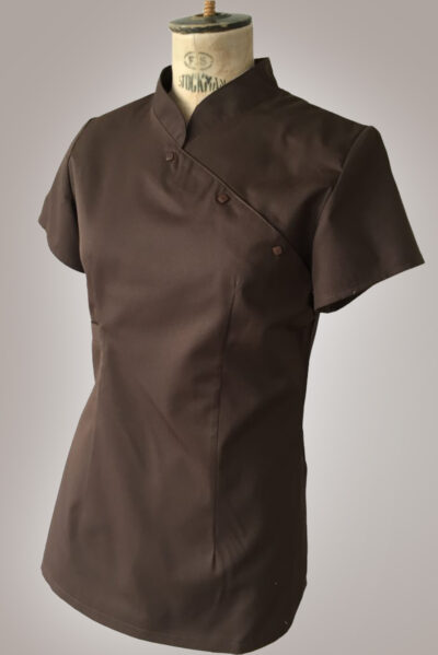 China - brown uniform top
