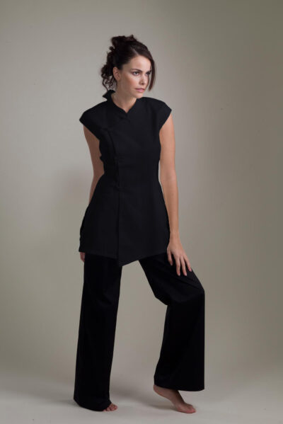 Yin - uniform top - black